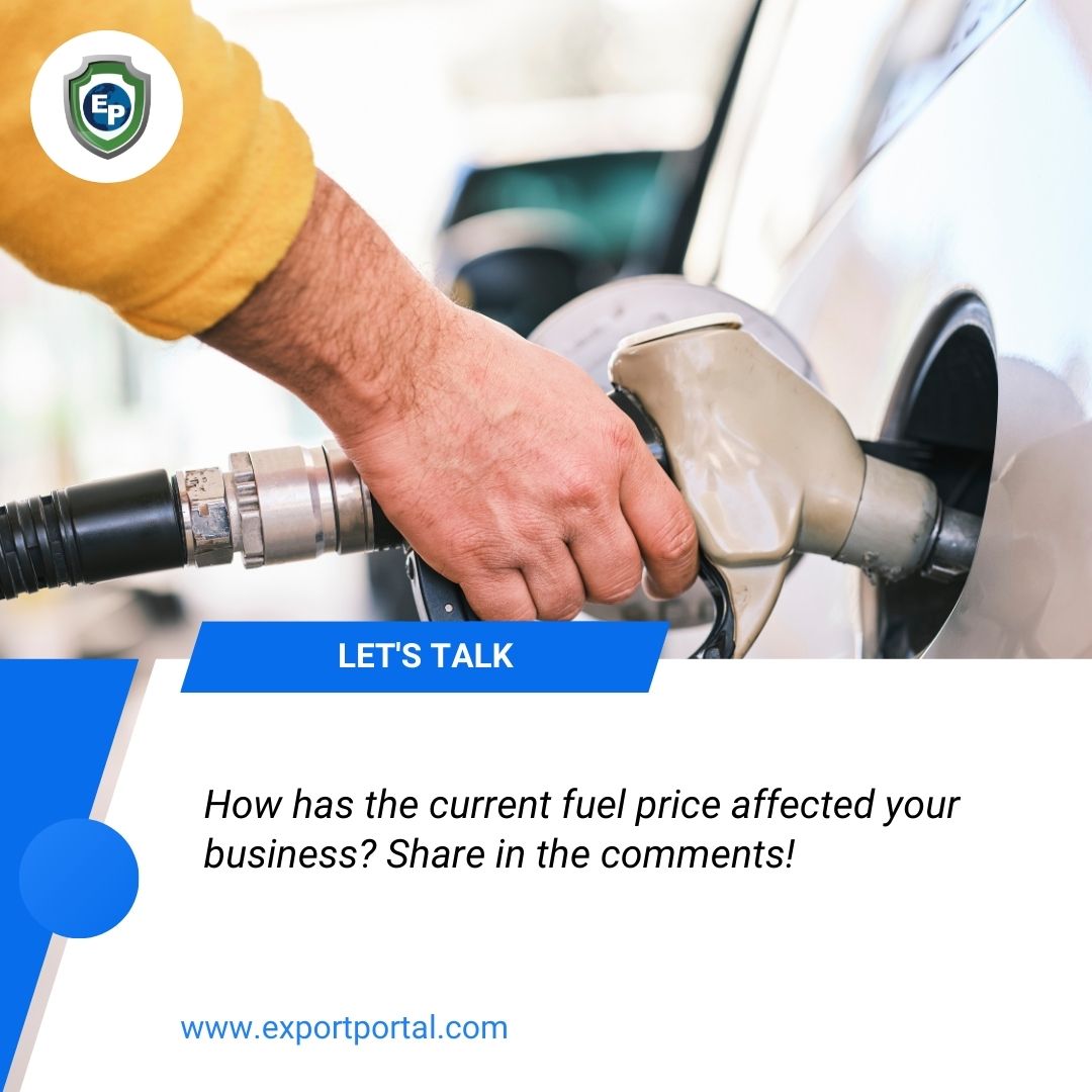 How has the current fuel price affected your business? Share in the comments!
.
.
.
#exportportal #internationaltrade #distributors #manufacturers #exports #exportacion #manufacture #sellonline #logistics #logisticscompany