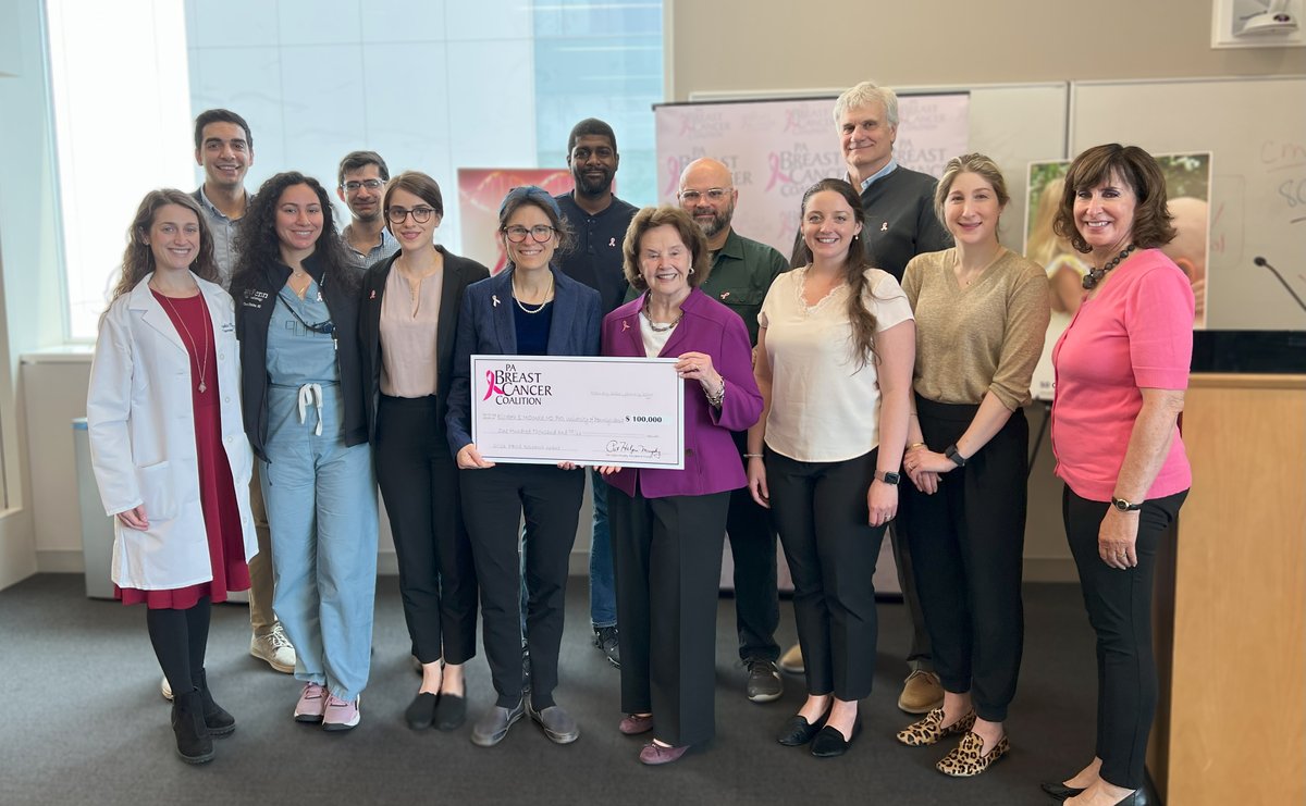 Congratulations, Dr. Elizabeth McDonald of <a href="/PennMedicine/">Penn Medicine</a>, winner of a $100,000 PBCC research grant!

Dr. McDonald's lab uses PET scan imaging to monitor the effectiveness of #breastcancer treatment, particularly critical for stage IV metastatic patients.

Thank you Dr. McDonald!