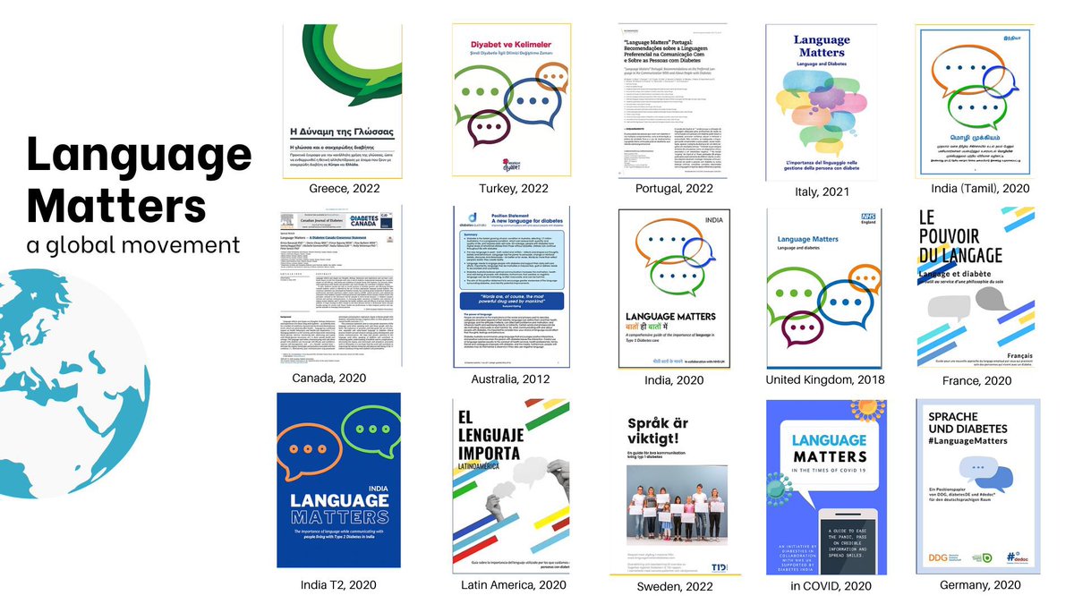 #LanguageMatters Diabetes has turned into a global movement to discuss the effects and outcomes of communication in #diabetes

Incredible work being done globally languagemattersdiabetes.com 

Was doing a workshop and had to make a slide like <a href="/RenzaS/">Renza / Diabetogenic</a> - isn’t it beautiful? <a href="/parthaskar/">Partha S Kar 🇮🇳🇬🇧🏏🎥</a>