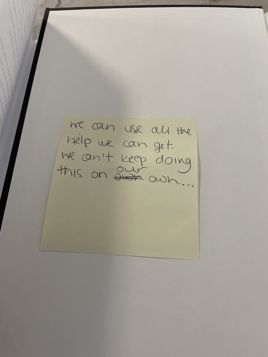 hoganosity's tweet image. Just opened a book I bought a few years ago and it had this Ricky note stuck to the first page… weird…