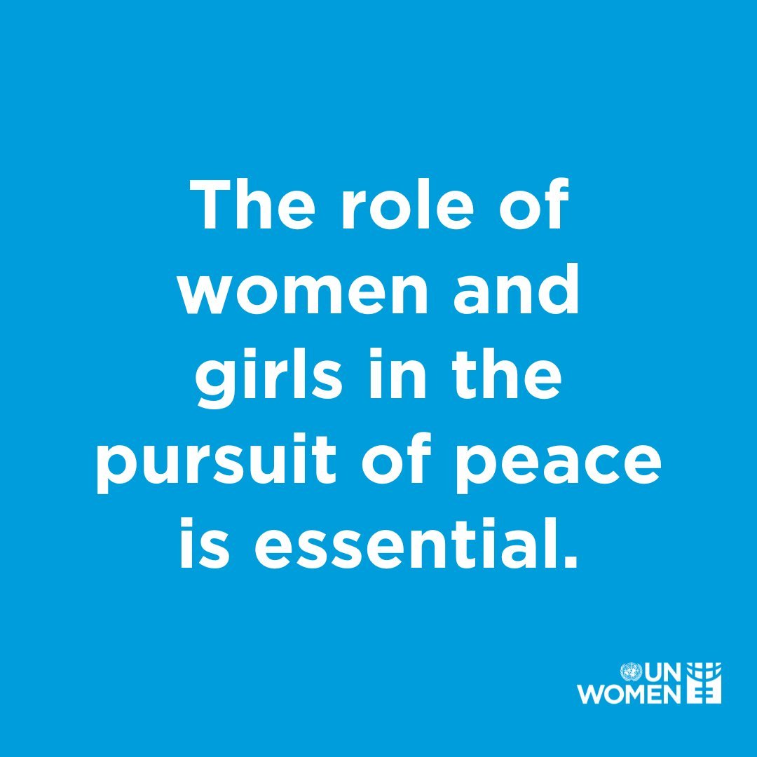antonioguterres's tweet photo. When communities invest in gender equality, they also build a foundation for peace.

Women’s rights, voices &amp; participation must be at the centre of decision-making for peace. https://t.co/50xPUUVmzg
