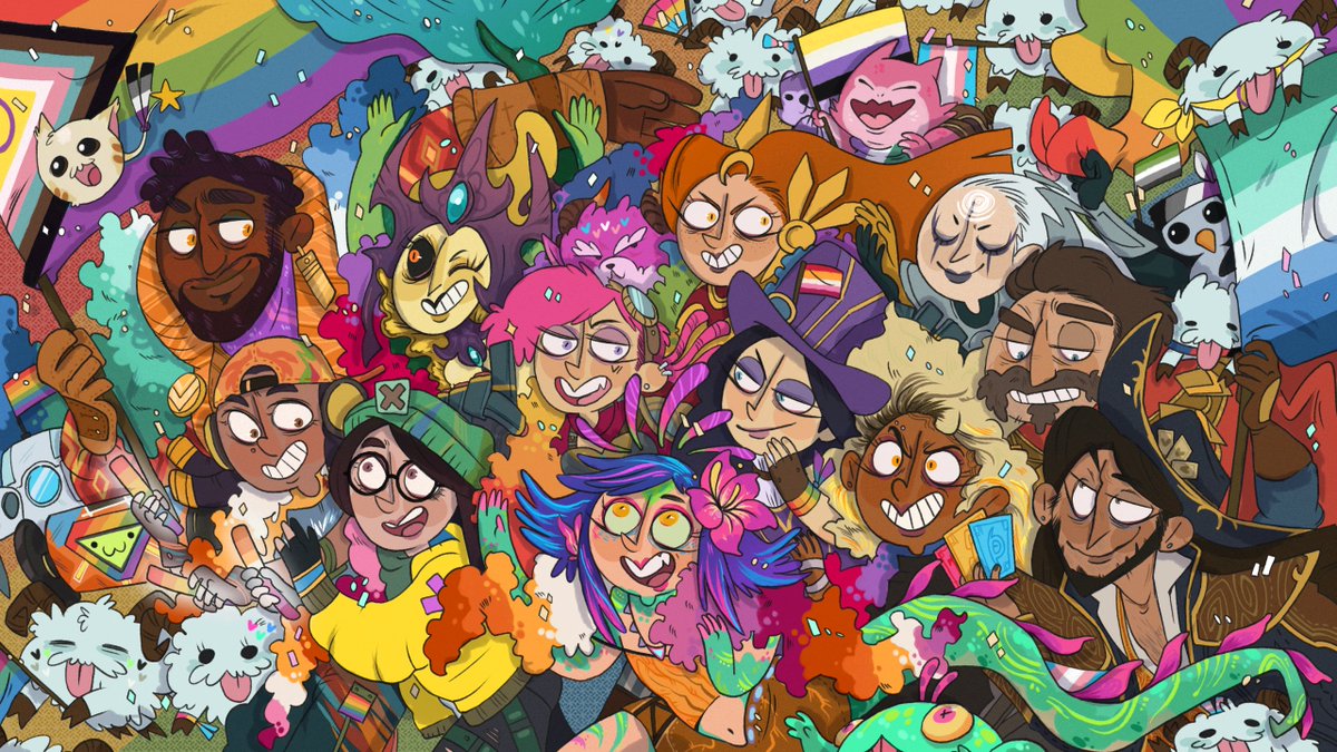 Riot Games (@riotgames) on Twitter photo Stand together and celebrate🏳️🌈✨🎨 by <a href="/arteapotstudio/">ARTeapot 🫖 Studio</a>
“I created my first League of Legends art in 2013 when Jinx was released because she looked fun. But it was Illaoi who really captured my heart and I began diving into League as a game.” 🏳️🌈✨ Stand together and celebrate🏳️🌈✨🎨 by <a href="/arteapotstudio/">ARTeapot 🫖 Studio</a>
“I created my first League of Legends art in 2013 when Jinx was released because she looked fun. But it was Illaoi who really captured my heart and I began diving into League as a game.” 🏳️🌈✨