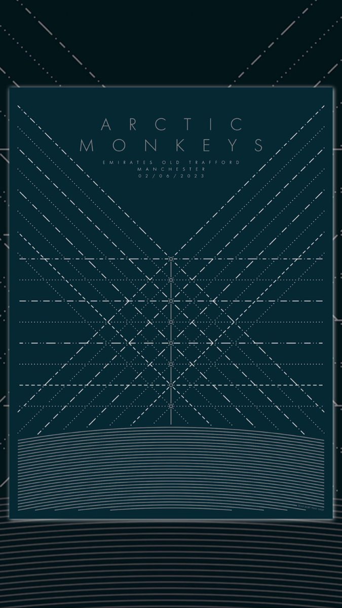 Poster para o show no Emirates Old Trafford, em Manchester (02/06/23) [um de dois shows que será realizado lá, sendo o próximo 03/06/23 (sábado)].