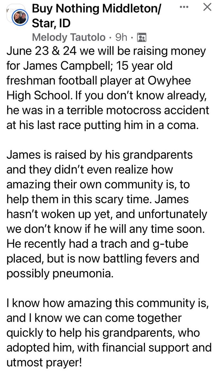 Many times it’s bigger than football. Lets help out this young man on his recovery journey.

gofundme.com/f/james-campbe…
