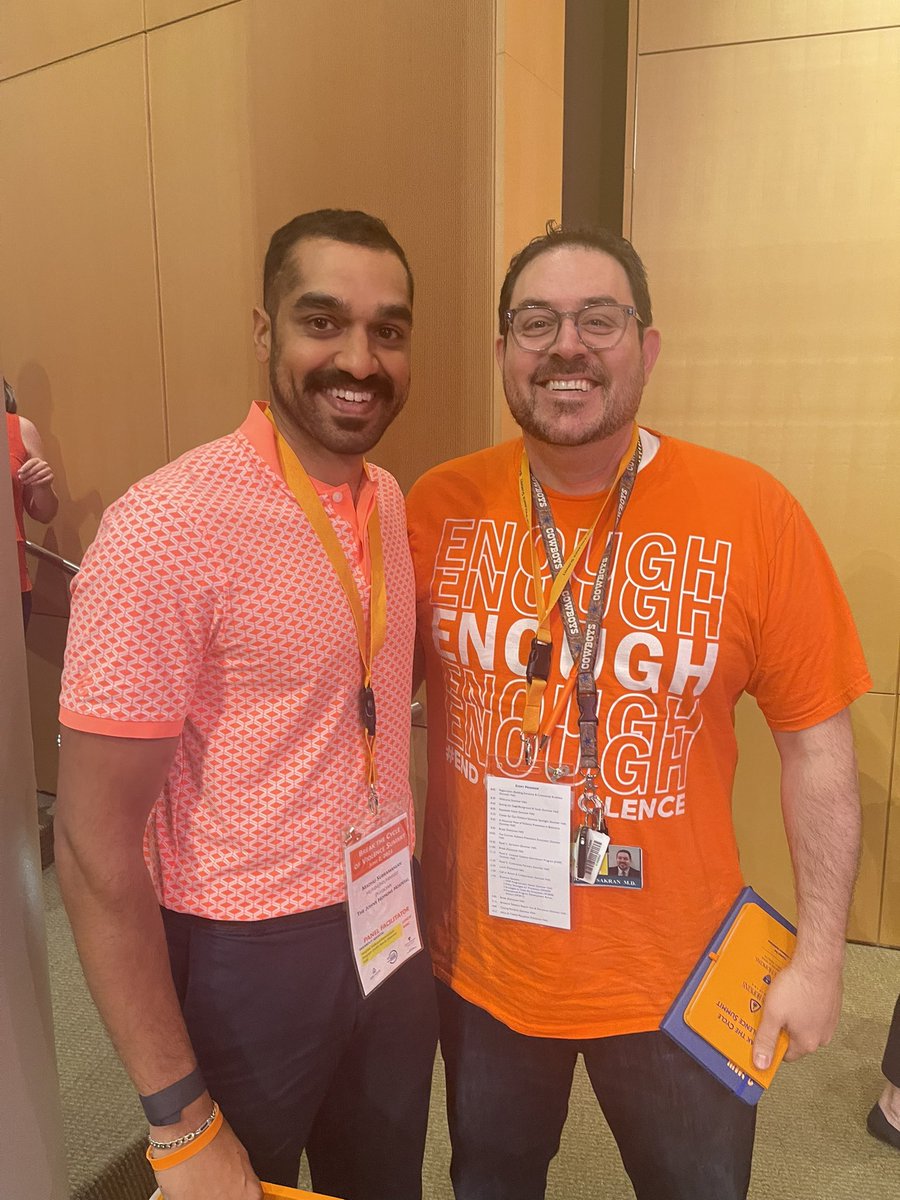 Today we #WearOrange not just as Trauma Surgeons, but as Survivors of #GunViolence. 

While we are privileged to care for those at the bedside, we work daily towards the best medical treatment to this public health problem — Prevention.