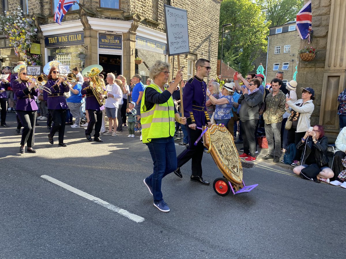 CllrMegBirchall's tweet photo. I’m in #Delph for Whit Friday! Hugely enjoying the show as ever, some exceptional talent both locally and further afield! https://t.co/8LBtcl3Tsg
