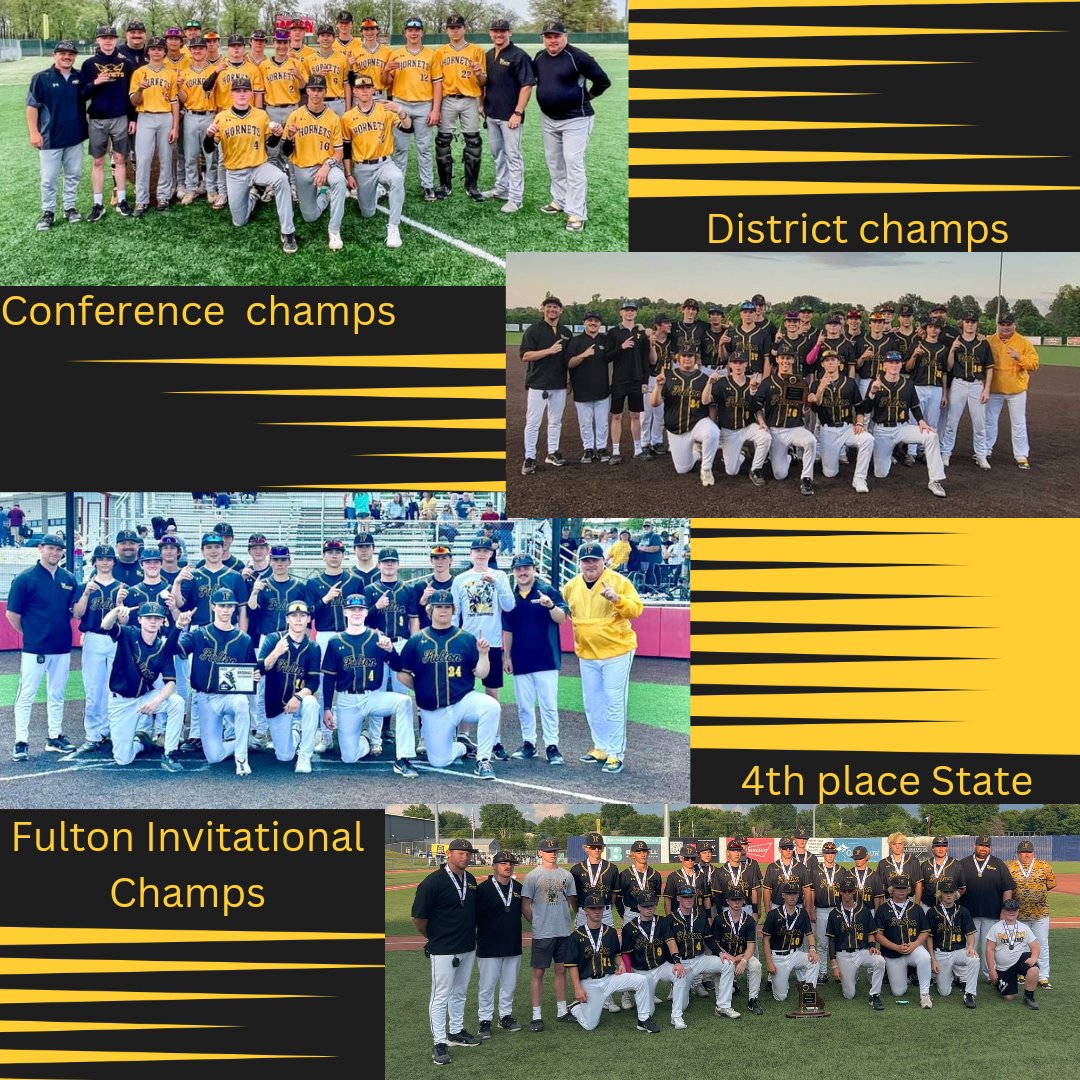 BaseballFulton's tweet image. The end was not what we expected, and for that, we are upset, but the accomplishments of this team will go down in Hornet History. 1st solo comfrence champs, Fulton Tournament title, District champs 4th in state #fultonproud @FPSActivities @FultonSunSports @RodKRCG13 @KOMUsports