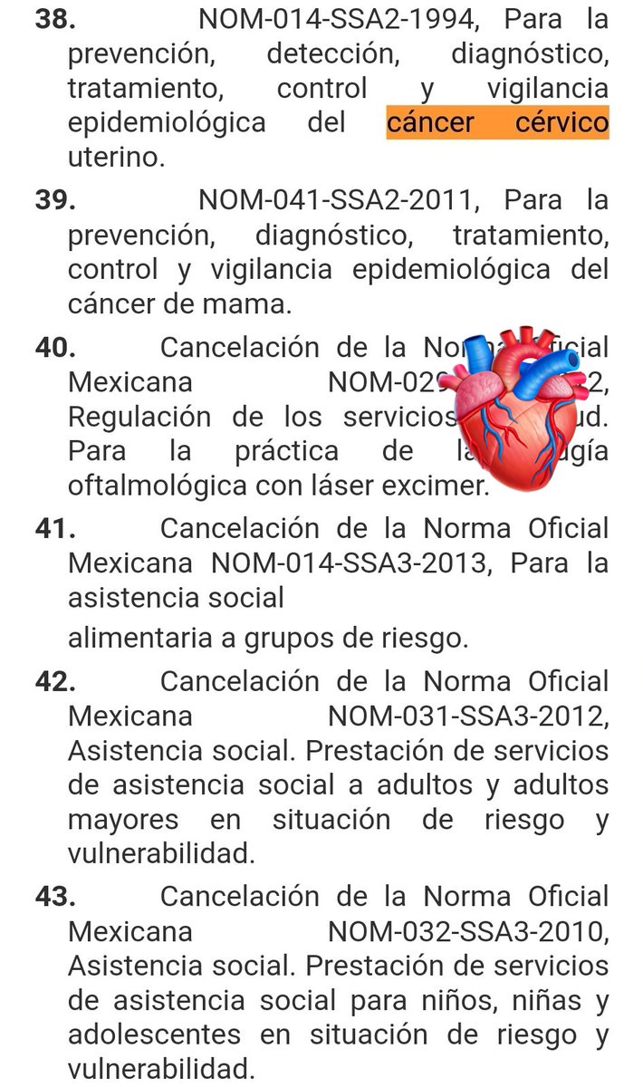 ¿Qué pasa con la cancelación de NOM de salud? 🏥

- No puedes demandar a instituciones de gobierno por violaciones a normas, pues ya no hay. 🚑

No hay guías del mínimo de atención para enfermos de cáncer o diabetes entre otras enfermedades. 💊

Esto afectará a usuarios de