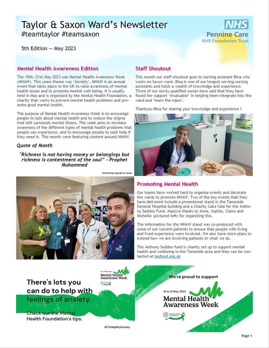 markhwork's tweet photo. Pleased to share the May edition of the #teamtaylor #teamsaxon newsletter - the highlight of your month 🤩. Have a look inside to see what the teams have been upto 👨‍👨‍👦‍👦👨‍👩‍👦‍👦👨‍👩‍👧‍👧👩‍👩‍👧‍👧 @PennineCareNHS @ann93566299 @Laura_Prince_ @hannah_nicol85 @yazakhtar @Teeeeeeeeeeee82 https://t.co/DAQmNaL6Bx