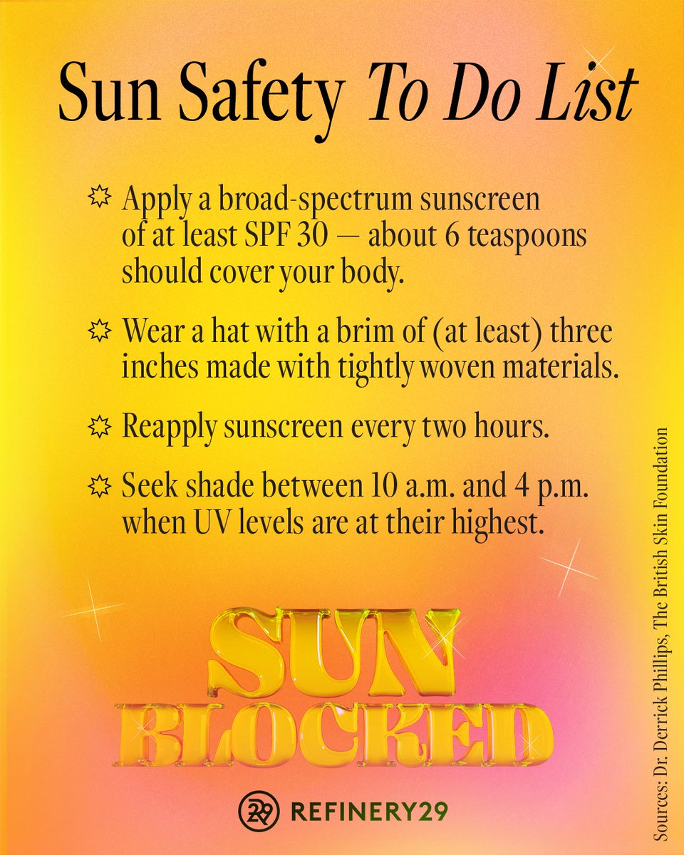 MRA is teaming up with <a href="/Refinery29/">Refinery29</a> and other sun safety advocates to help spread awareness of skin cancer and the many ways you can protect your skin from harmful UV rays! #sunsafety #melanoma #skincancer