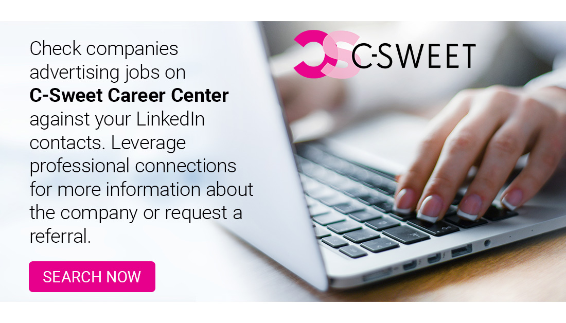 Did you know? C-Sweet has a Career Center! Search for new job opportunities,  receive a professional resume review and expand your network.
jobs.csweet.org

#careers #growth #advancement #resumereview