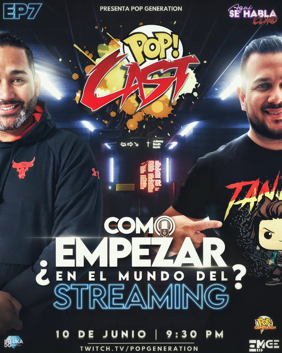 ¿Quieres comenzar en este mundo del streaming y no sabes como? Te invito este 10 de junio al PopCast el cual será con @EmGeGaming uno de los que te puede dar esos consejos para que comiences bien.