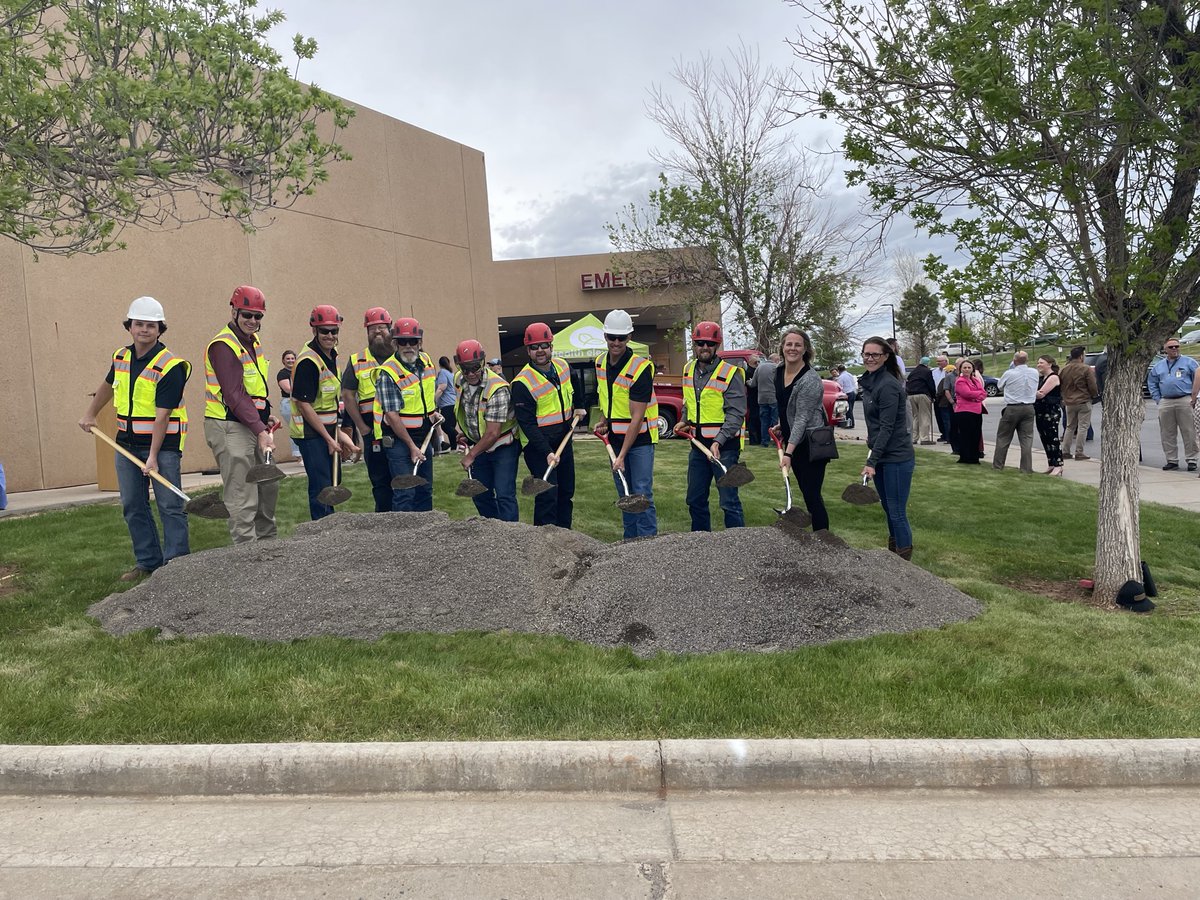 MMWyo's tweet photo. A week of ground breakings in #Wyoming @IvinsonHospital #guernsey #laramie https://t.co/yDLSKb941t