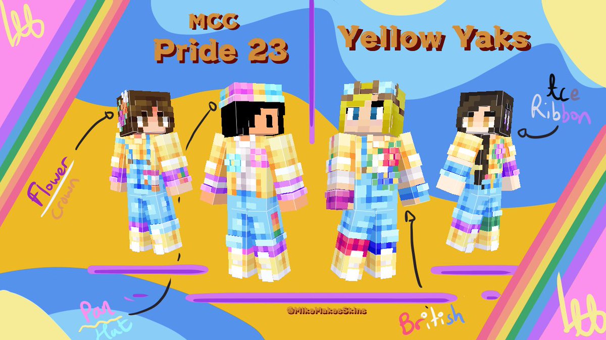 🌈🌻MCC Pride 23 Yellow Yaks🌻🌈

RTs are appreciated and DL in thread🧵!

[#mcc #mccskins #mccfanart #aimseyfanart #jojosolosfanart #falsesymmetryfanart #shubblefanart @aimseytv @aimseytwo @jojosoIos @falsesymmetry @shelbygraces @shelbygraced]