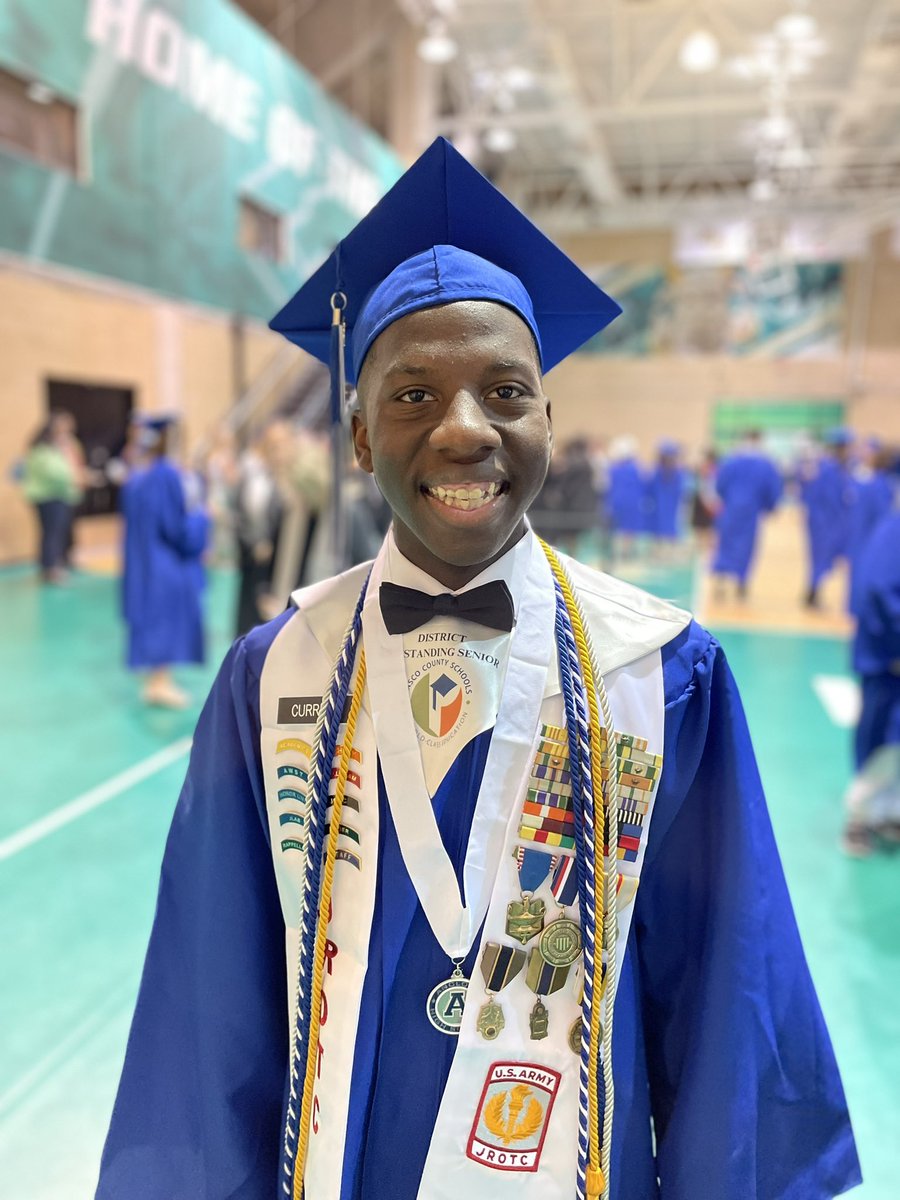 pascoschools's tweet photo. We are happy to see our Pasco Schools Outstanding Senior Raphael Current at Anclote High School’s graduation. Congratulations Sharks! https://t.co/UvlhuPc5nd