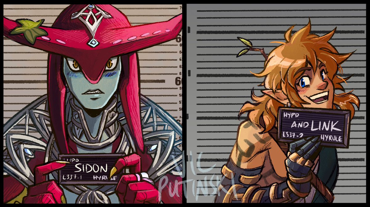 They were arrested for Korok abuse 🍃

#barbiememe #sidlink #sidon #link #totklink #TearsOfTheKingdom #princesidon