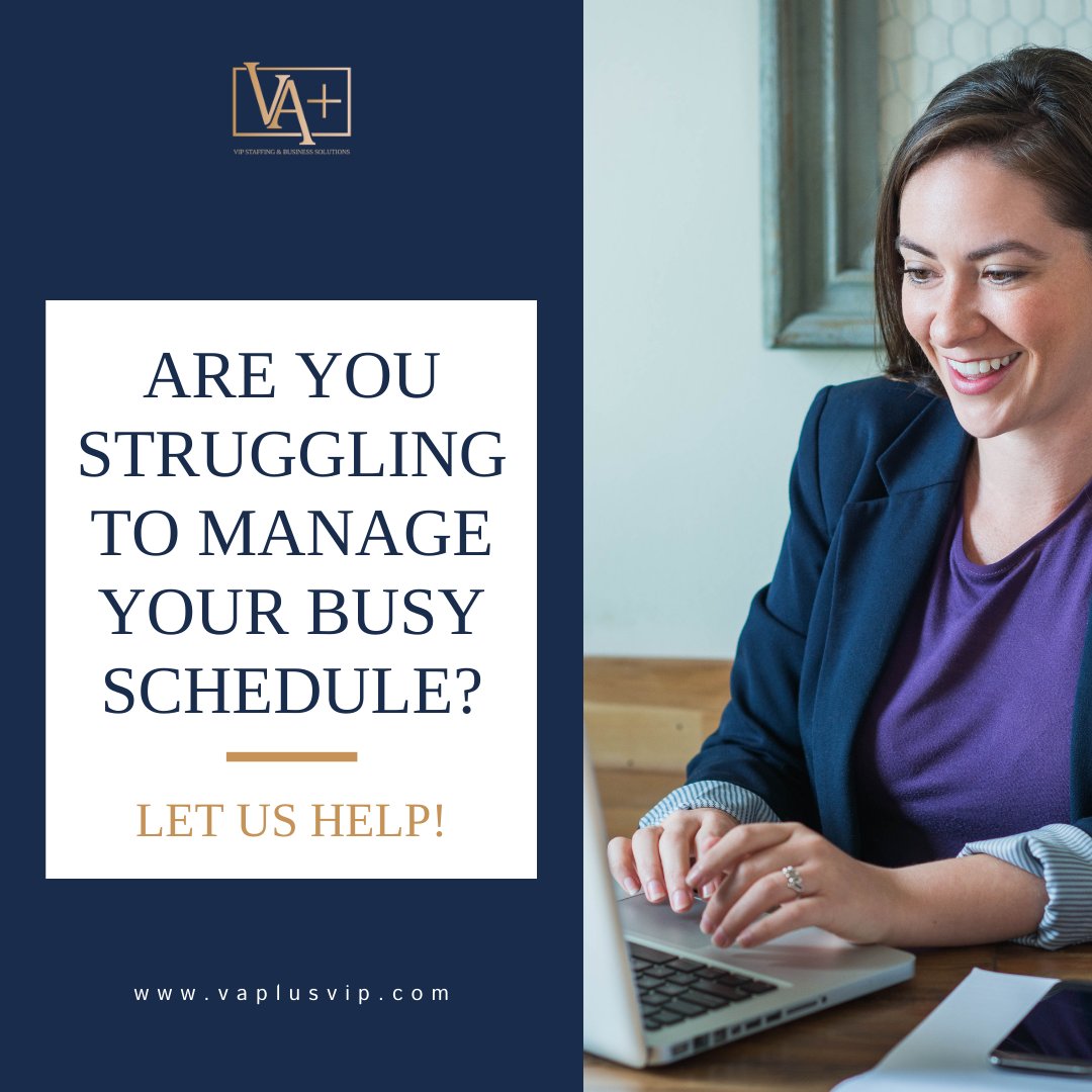 🕒 Are you drowning in a sea of endless tasks and appointments? 🌊 Don't worry, we've got your back! Let our team take the load off your shoulders and help you regain control of your busy schedule.

Reach out to us and experience the relief of having experts in your routine! 🙌