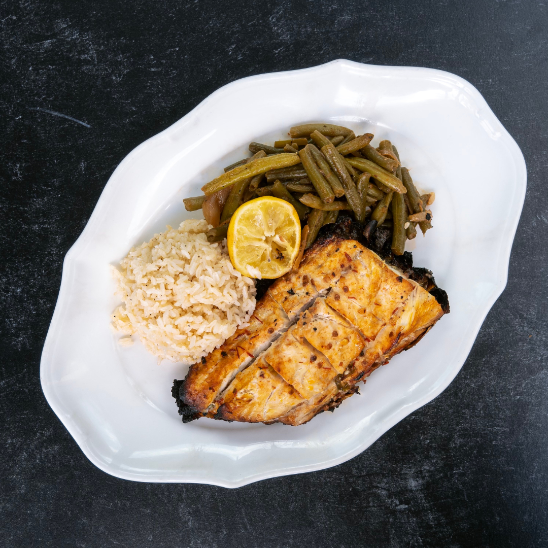 Our famous Red Fish 🔥🐟

Served on “The Half Shell” with Chili Butter, Carolina White Rice, Green Beans & Charred Lemon for the perfect Friday Night Dinner! 

#VoodooBayou #Dinner #FridayNight #RedFish #SignatureDish #WeekendVibes