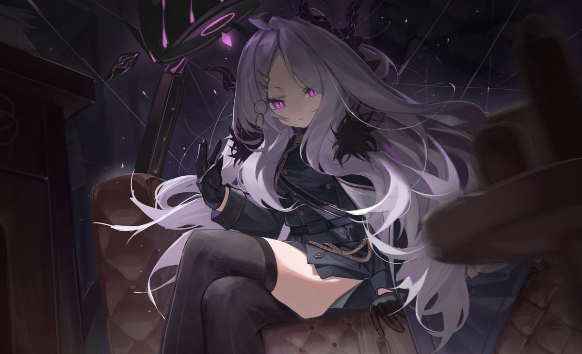 空崎ヒナ(ブルアカ) 「ヒナ  #ブルアカ」|油のイラスト