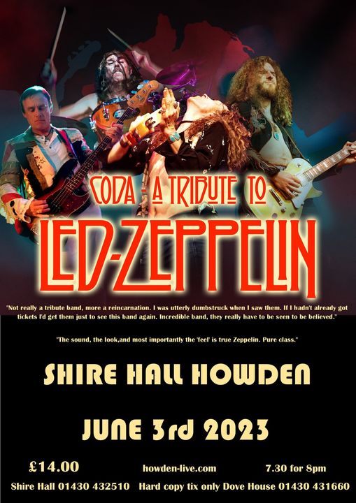Tomorrow night sees us return to the Shire Hall in Howden. Tickets are still available, but only just, so get yours now before they all go: howden-live.com

With support from Fiona Lee once more :)