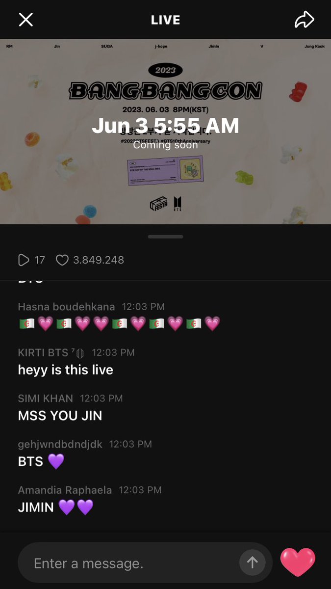 QUE FELICIDADDDDDDDDDDDDDD
#BTS #BANGBANGCON #AniversaryBTS10