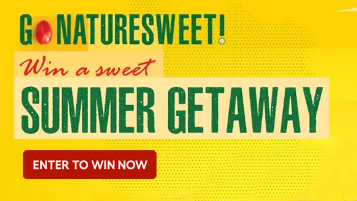 Enter for your chance to win a $3,500 cash prize from Naturesweet Go! #GoNatureSweet This summer, make time for fresh food, good friends, and sun-filled fun with NatureSweet’s Super Savvy Meal Planner – and earn a chance to win a super summer getaway and… sweetiessweeps.com/2023/06/nature…