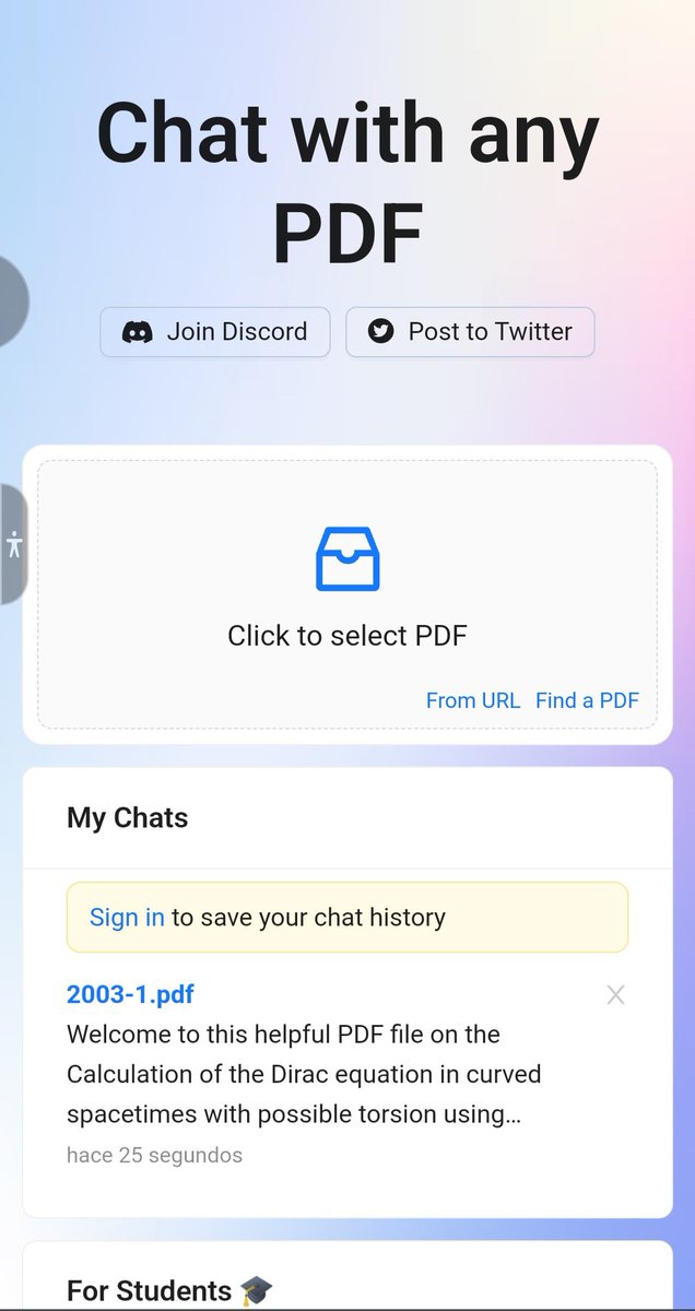 ferminacevesd's tweet image. #AI #chatPDF