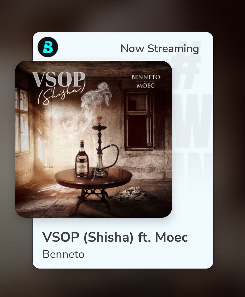 BoomplayNigeria's tweet image. Fresh out! 🔥 Party all weekend to the new #VSOP (Shisha) jam from @JustBenneto ft. @officialmoec! 🎶

Listen now on Boomplay ➡️ Boom.lnk.to/BennetoMoecVSO…

#BoomFresh #NewMusic
