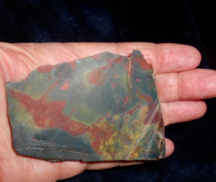 etsy.com/listing/126876… #Bloodstone gives one #courage ! Great piece from India for the #lapidary to use to make #cabochons or for #healing