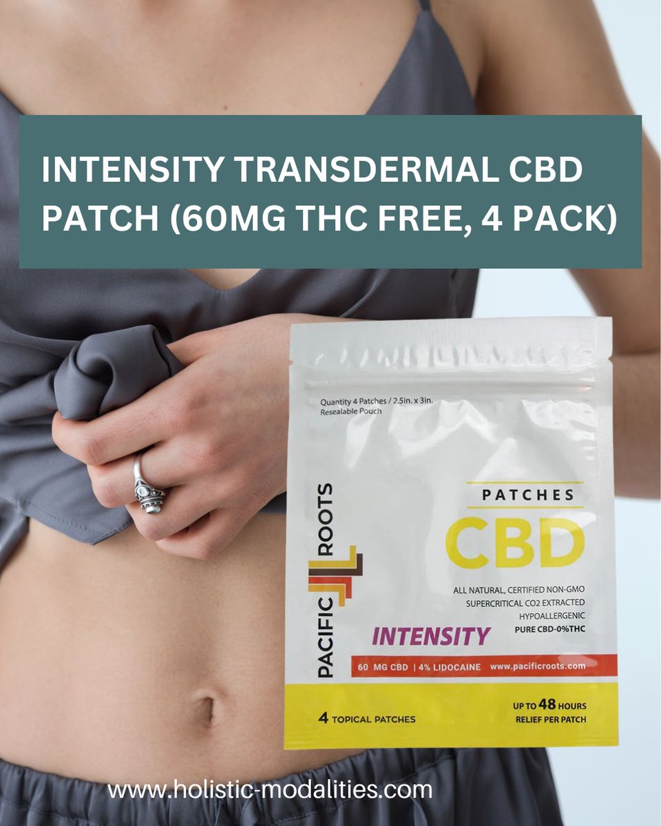 HMB2BPortal's tweet image. Discover Effortless Relief and Relaxation with Pacific Roots INTENSITY TRANSDERMAL CBD PATCH - THC-Free, 60mg (4 Pack)  

#PacificRoots #CBDBenefits #PainManagement #AnxietyRelief #InflammationSupport #RelaxationPatch #HolisticHealing #WellnessJourney