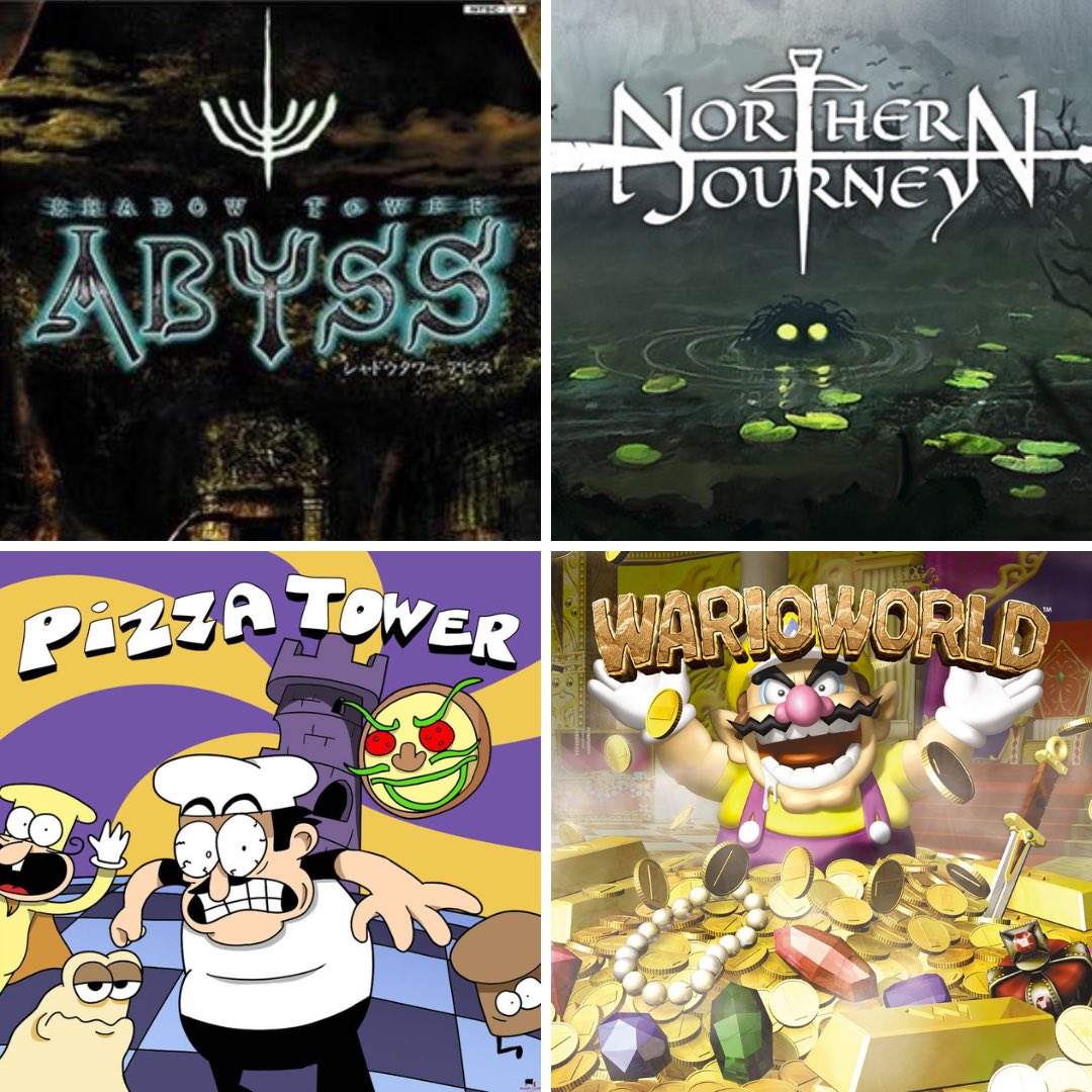 New month, new poll going for all patreon supporters- what should I review on the show? 

-Shadow Tower: Abyss (FromSoftware)
-Northern Journey (Slid Studio)
-Pizza Tower (Tour de Pizza)
-Wario World (Treasure)

Available for all patrons at patreon.com/posts/tftbl-po…