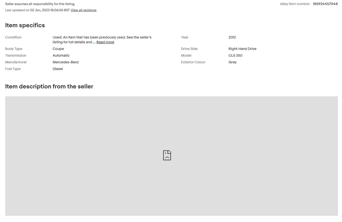infomotiveUK's tweet image. Seriously @eBay_UK @AskeBay what use is this to anyone??? #SortItOut