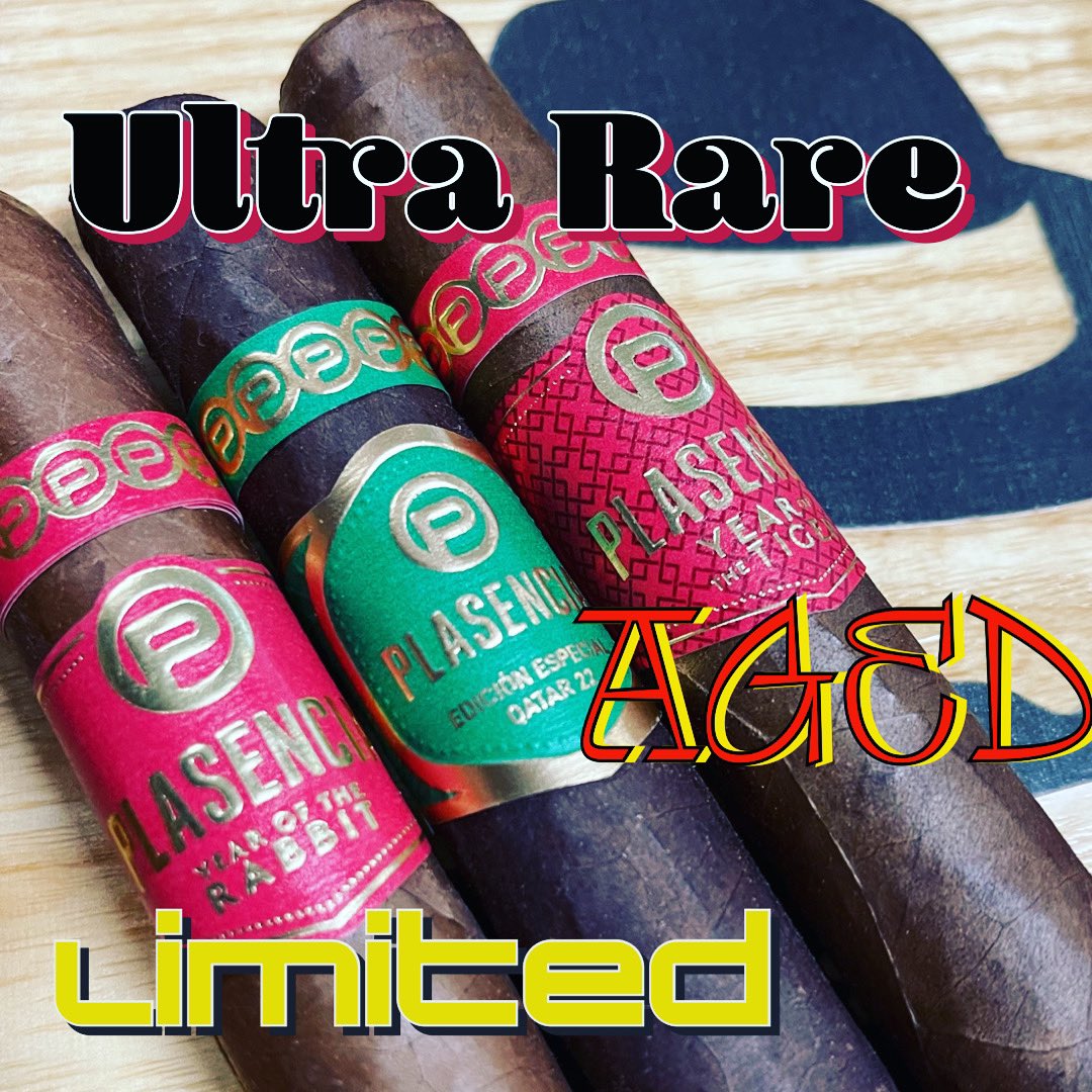 If you missed your opportunity to get the Year of the Tiger, Year of the Rabbit or Ehtefel Cigars from Plasencia now is your chance!

Come in today and ask how you can acquire one or all of these exceptional cigars!