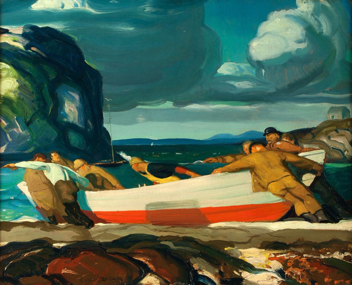 George Wesley BELLOWS  
The Big Dory
1913 
NBMAA New Britain Museum of American Art (Connecticut)