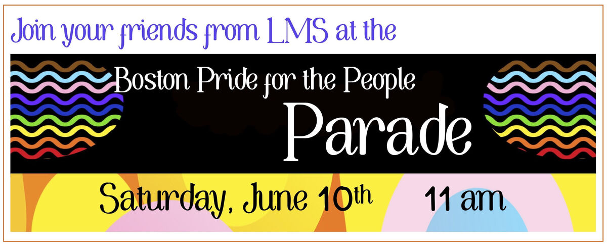 LexMontessori's tweet image. Just a friendly reminder that the Boston Pride Parade is fast approaching! Join us!

#IAmLMS #LMSSocialJustice #LMSCommunity