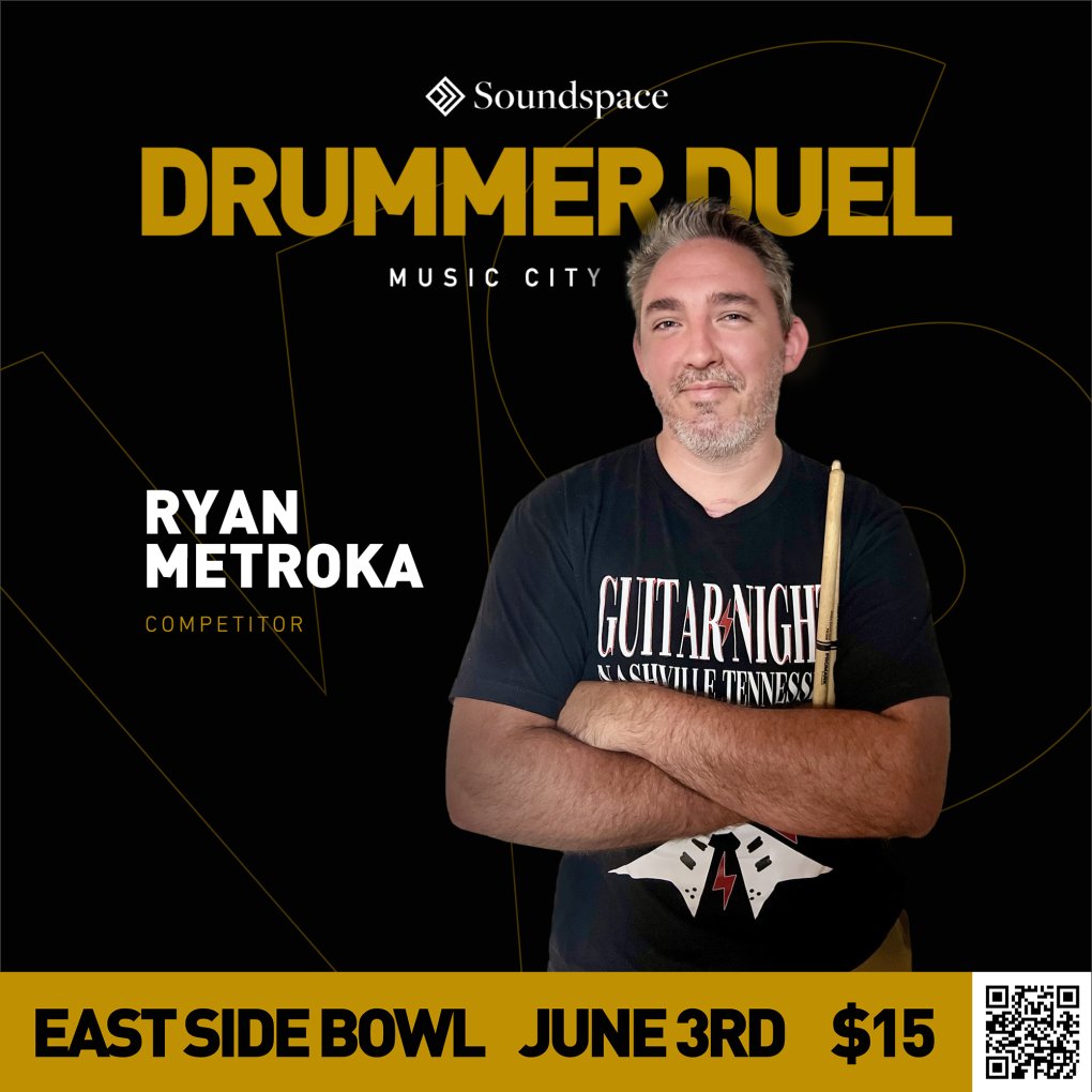 Meet your competitors! They are what you call shredders, which means they melt faces when he plays the drums. Come see them go head-to-head against his competition at the Soundspace Music City Drummer Duel TOMORROW.

Eight will battle. One will win! 
More: hubs.ly/Q01S5WnK0