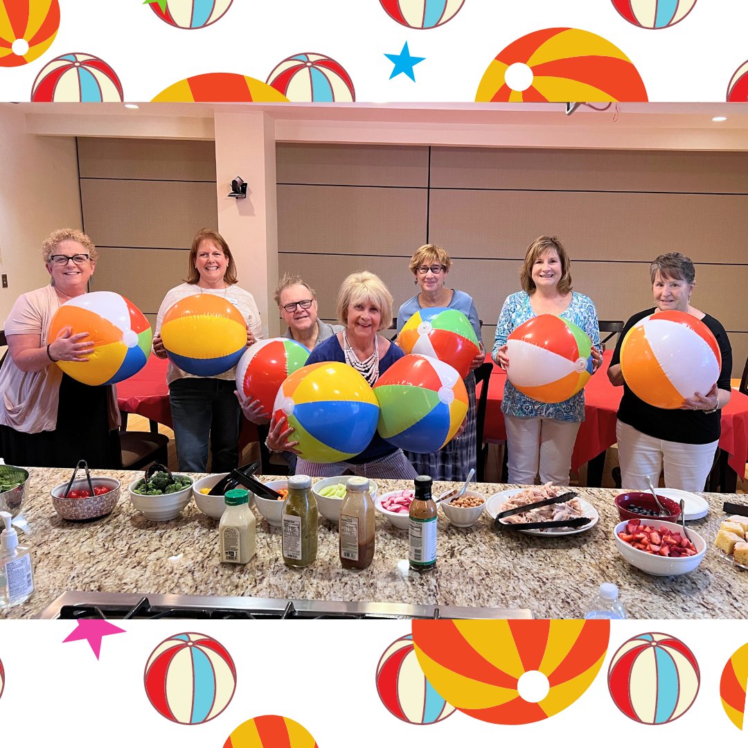 Do you come to our Community Meals? If not, you're missing out, because everyone has a BALL! (See what we did there?) Community Meals are the 1st and 3rd Friday at 12:00 PM and the 2nd and 4th Tuesday at 5:30 PM each month!  Register: buff.ly/3MPeQGj