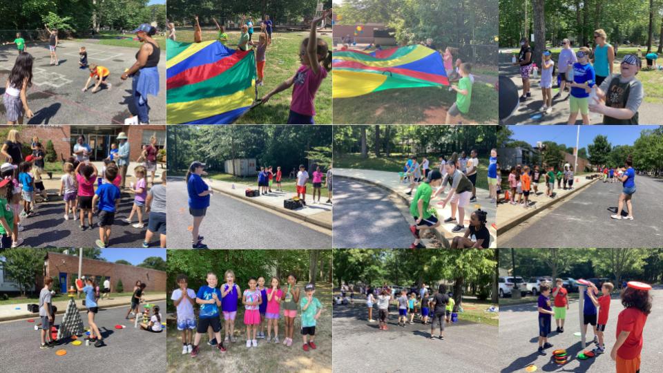 Field Day Fun: Thank you, Ms. Settle and family volunteers!