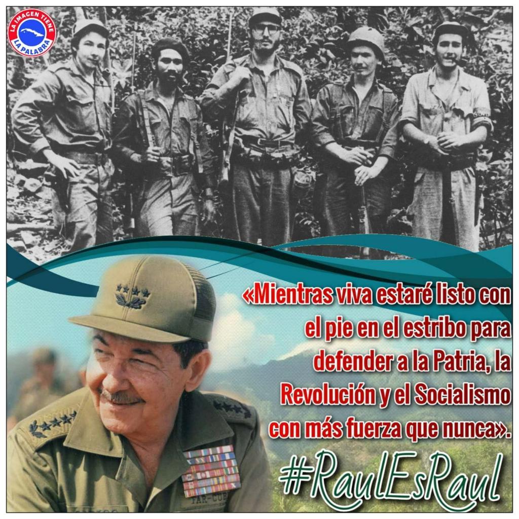 Felicidades a nuestro General de Ejército.
#RaulEsRaul
