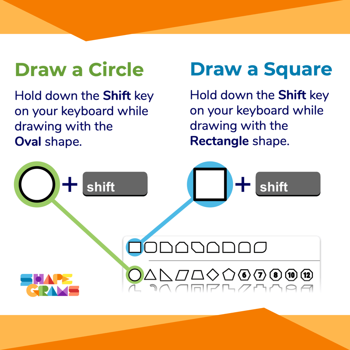 Holding down Shift is KEY to drawing circles and squares.

P.S. Hold down Shift as you drag a corner to resize so that the shape stays a circle or square.