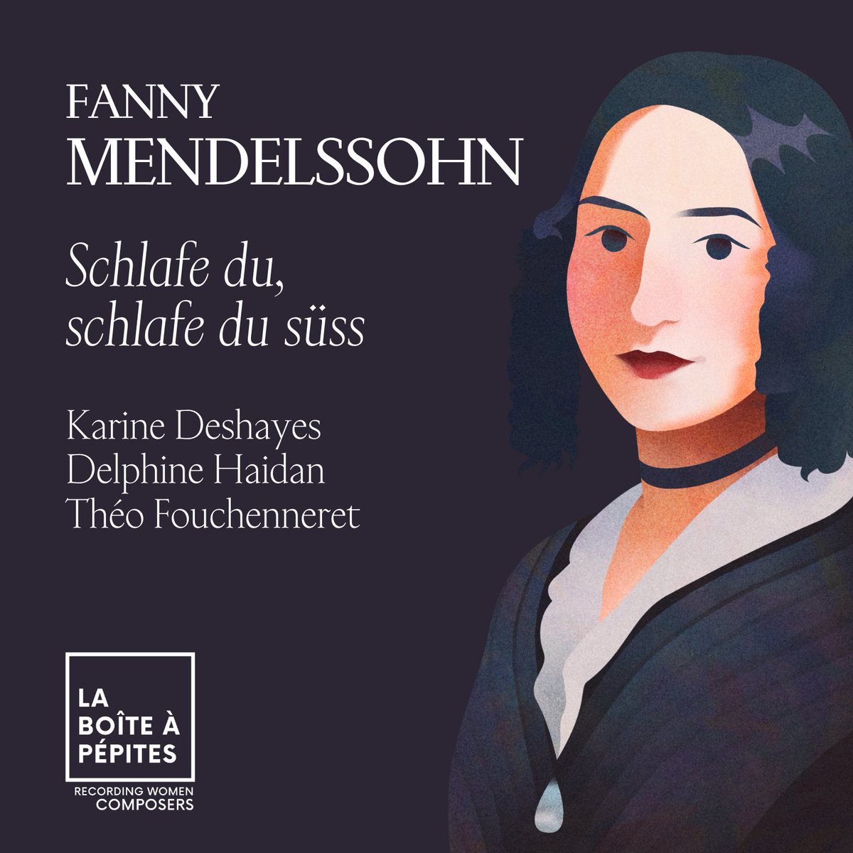 The tenderness of #FannyMendelssohn's lullaby, the sweetness of #KarineDeshayes's & #DelphineHaidan's voices and #TheoFouchenneret's piano... 'Schlafe du, schlafe du süss' is #NowStreaming 🌙

fanlink.to/fanny-mendelss…