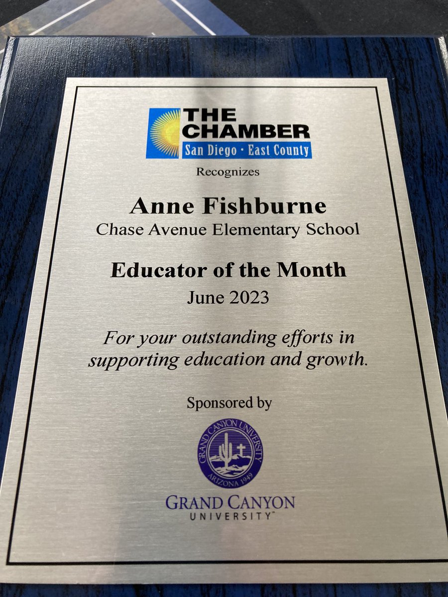 Brian Handley (@bhandley4) on Twitter photo Honored to join <a href="/ChaseTigers/">Chase Avenue School</a> educator <a href="/AnneFishburne/">Anne Fishburne</a> as she received Educator of the Month award from East County Chamber of Commerce. #bestplacetoliveworkplay <a href="/CajonValleyUSD/">CajonValleyUSD</a> <a href="/ecchamber/">SD EastCountyChamber</a> Honored to join <a href="/ChaseTigers/">Chase Avenue School</a> educator <a href="/AnneFishburne/">Anne Fishburne</a> as she received Educator of the Month award from East County Chamber of Commerce. #bestplacetoliveworkplay <a href="/CajonValleyUSD/">CajonValleyUSD</a> <a href="/ecchamber/">SD EastCountyChamber</a>