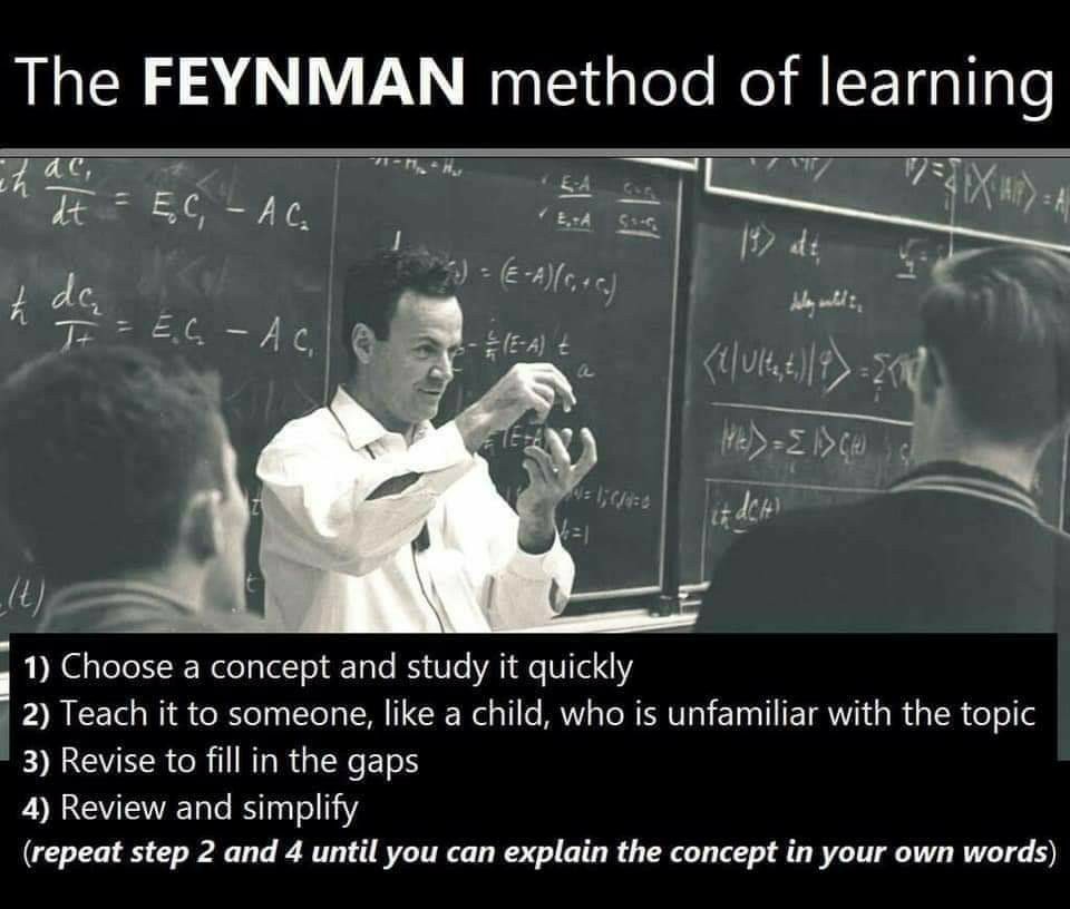 #Learning is an #art, and #Feynman was the #artist.
#LearningTips #FeynmanTechnique #Teachers #Teaching