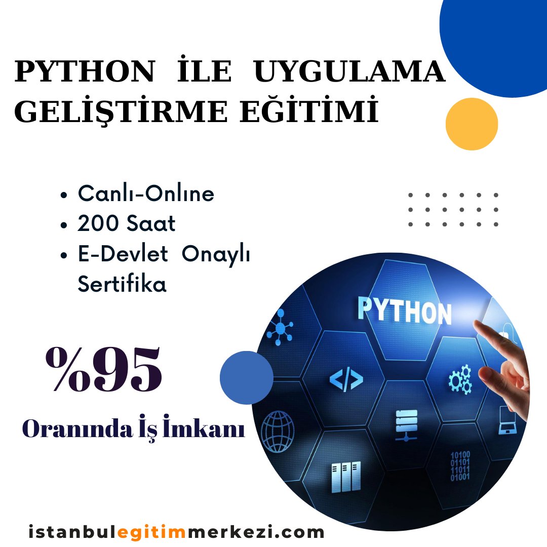 istanbul_egitim's tweet image. #Python Ile Uygulama Geliştirme Eğitimi 
istanbulegitimmerkezi.com/urun/python-il…
#pythonprograming #python #bigdata #coder #coding #hacking #programerlife #linux #codinglife #coderlife #devlife #gadget #hack #CODE  #javascript   #java #machinelearning #pythoncode #learning #istanbul