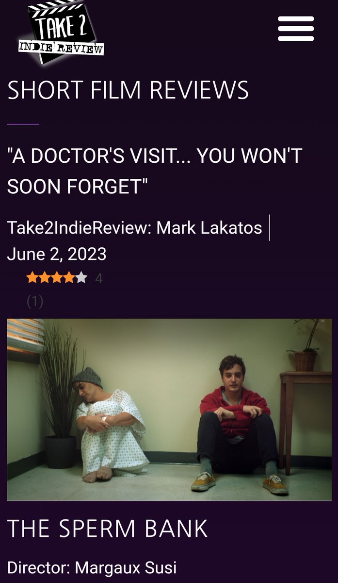 CHECK OUT OUR LATEST REVIEW! 🎬

take2indiereview.net/2023/06/the-sp…

@ take2indiereview.net 

#take2indiereview #SupportIndieFilm #indiefilm #review #IndieFilmReview #shortfilmreview #filmreview #moviereview #actor #comedy