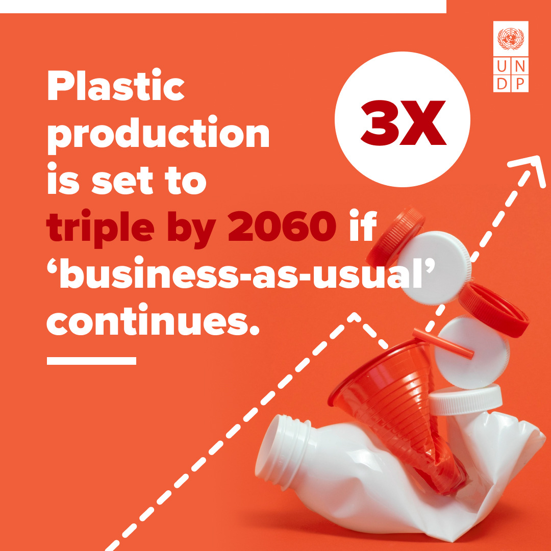 DYK the world produces 430 million metric tonnes of plastics each year?

If we do nothing about it, production is set to TRIPLE by 2060.

As #WorldEnvironmentDay approaches, learn the ins and outs of plastics and help #BeatPlasticPollution: go.undp.org/plastics101