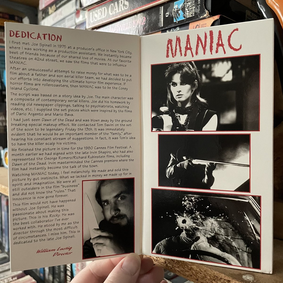 “I told you not to go out tonight, didn't I? Every time you go out, this kind of thing happens”
#maniac #1980movie #80scinema #80shorror #80sslasher #williamlustig #joespinell #tomsavini #carolinemunro #kellypiper #vhs #vhscover #vhscollector #vhscollection #vhsforever #vhstape