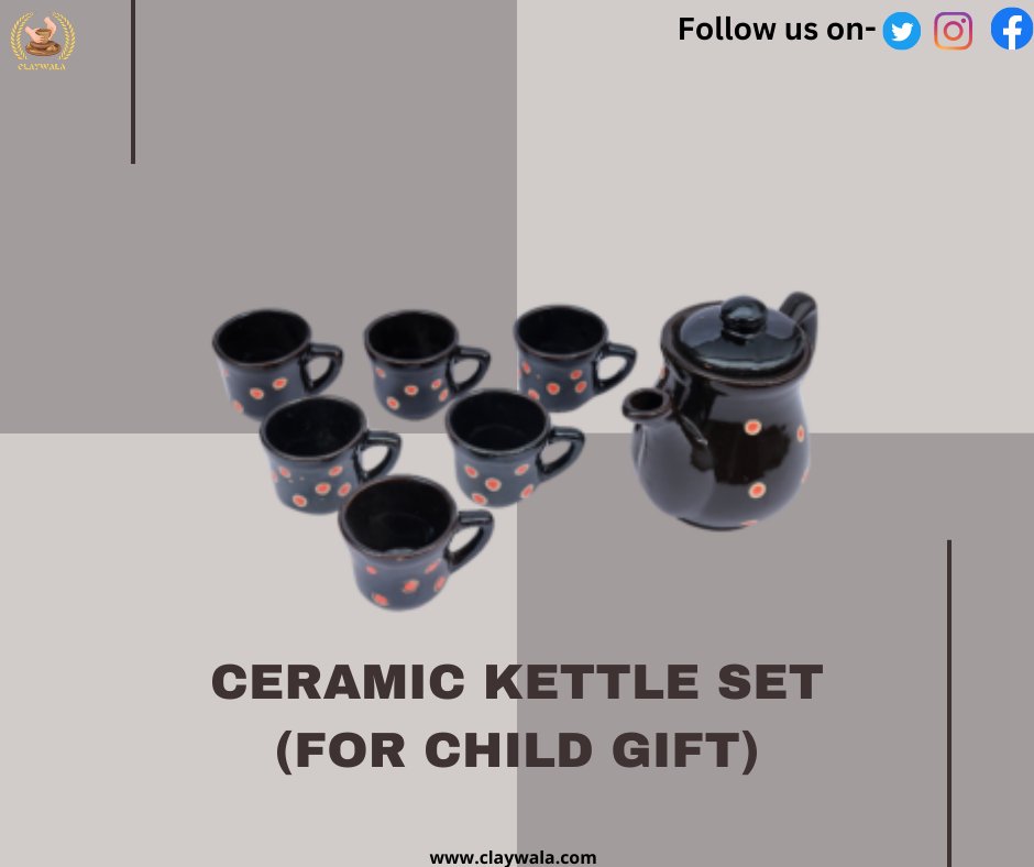 ClayWala's tweet photo. Ceramic kettle set for child gift
#claywala #kettleset https://t.co/h07FK44xWz