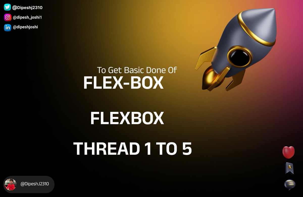 FLEXBOX PART 1 TO 5

FULL DETAIL THREAD 🧵👇