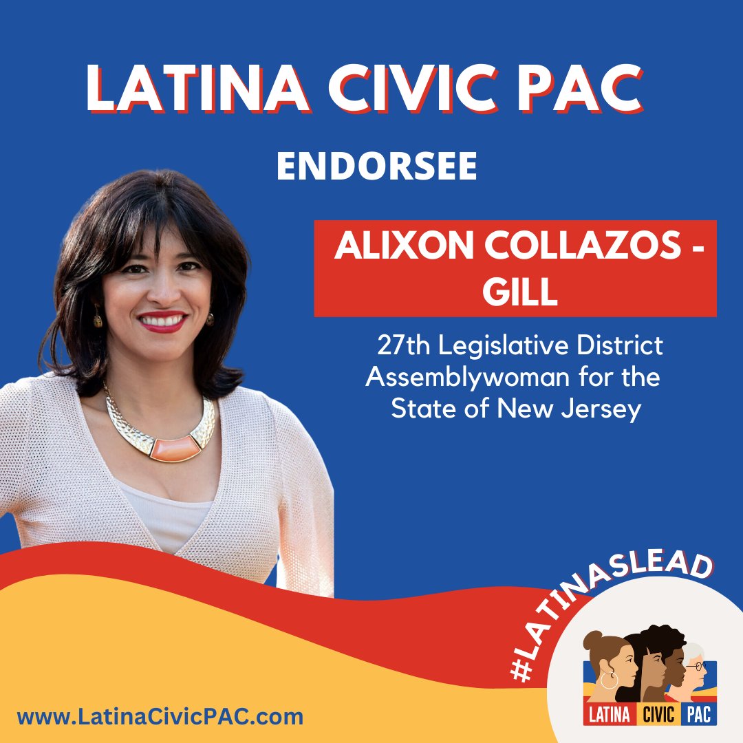 We're proudly endorsing <a href="/AlixonCollazos/">Alixon Collazos</a> who is running to represent NJ's 27th Legislative District in the Assembly. Collazos-Gill has focused her career on defending women's rights &amp; engaging in political campaigns within the Latino community, statewide. 

bit.ly/InsiderNJ-Lati…